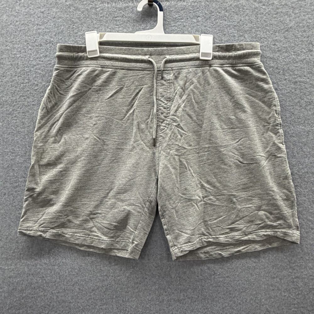 Peter Millar Shorts Mens XL Gray Lava Wash Lounge Taper Comfort Drawstring Sweat